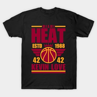 Miami Heat Love 42 Basketball Retro T-Shirt